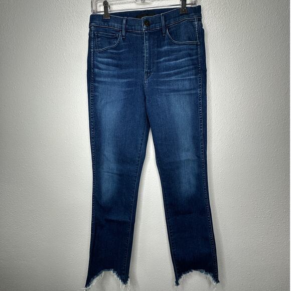 3x1 Eleta 1507 Authentic Straight Leg Raw Hem High Waist Jeans 29 - Picture 4 of 15